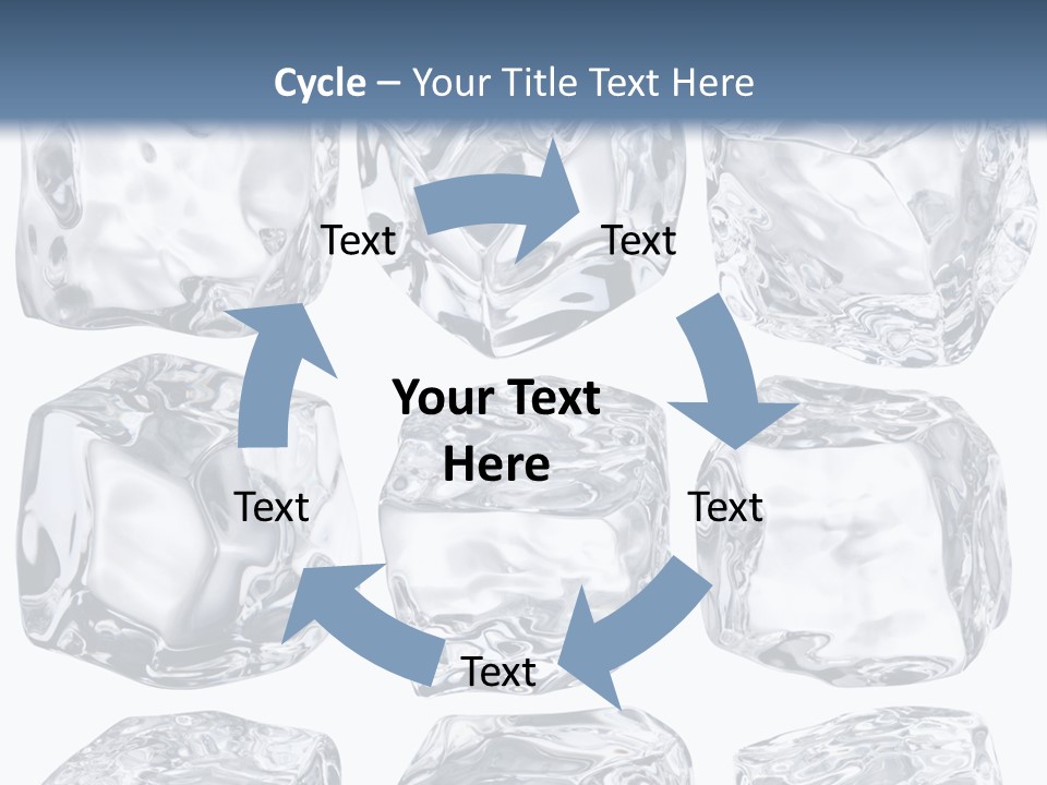 Cold Solid Pieces PowerPoint Template