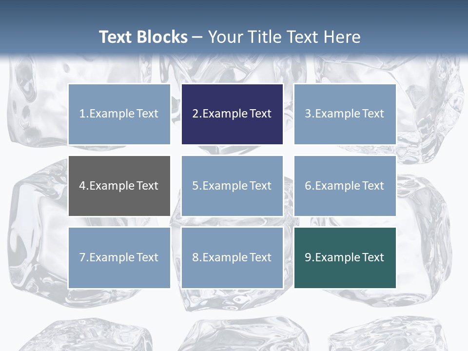 Cold Solid Pieces PowerPoint Template