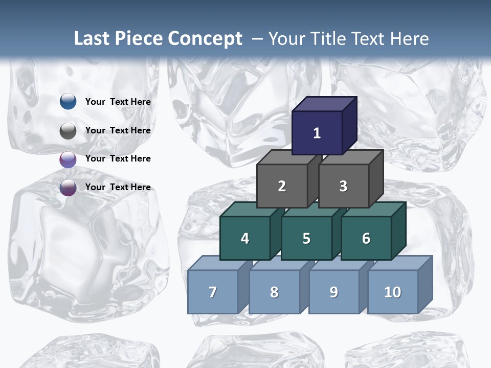 Cold Solid Pieces PowerPoint Template