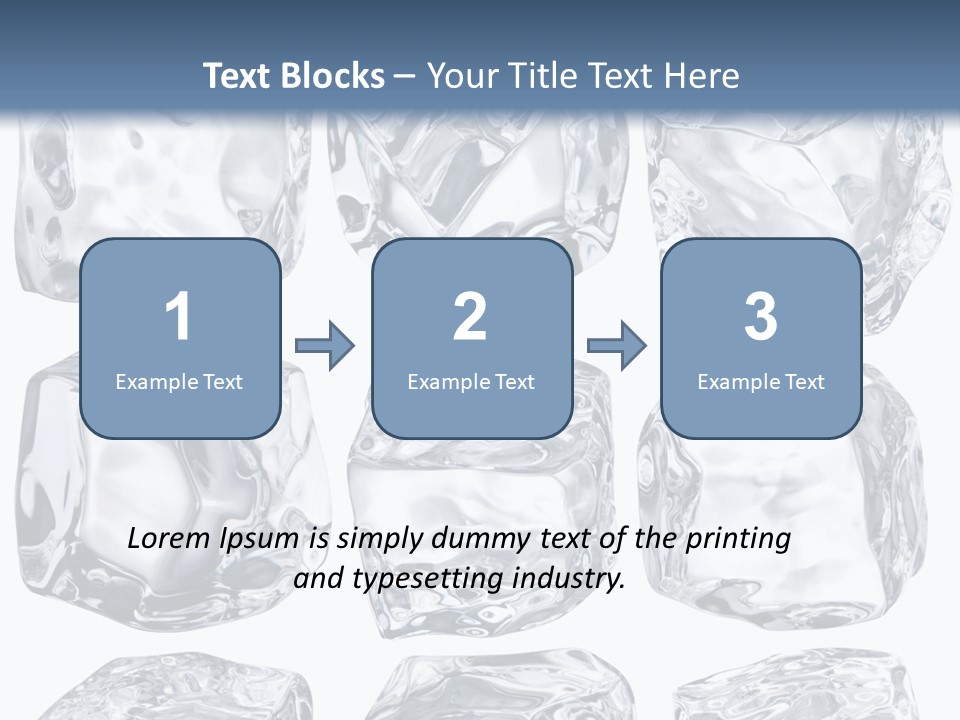 Cold Solid Pieces PowerPoint Template