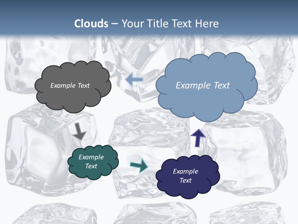 Cold Solid Pieces PowerPoint Template