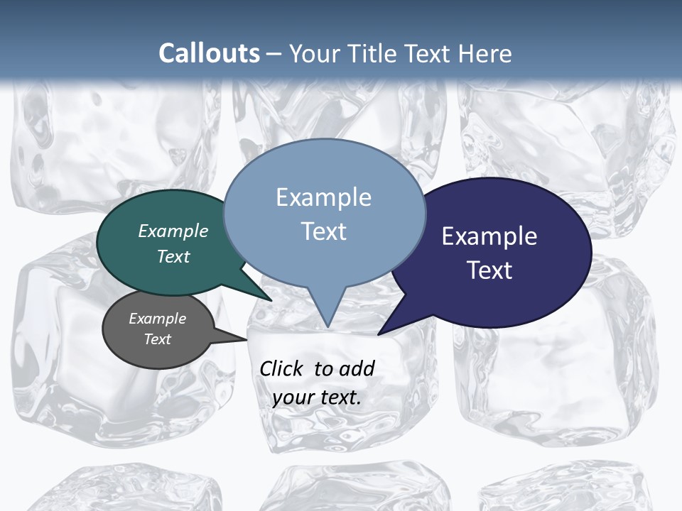 Cold Solid Pieces PowerPoint Template