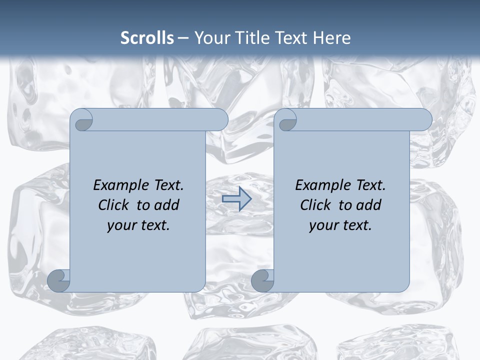 Cold Solid Pieces PowerPoint Template