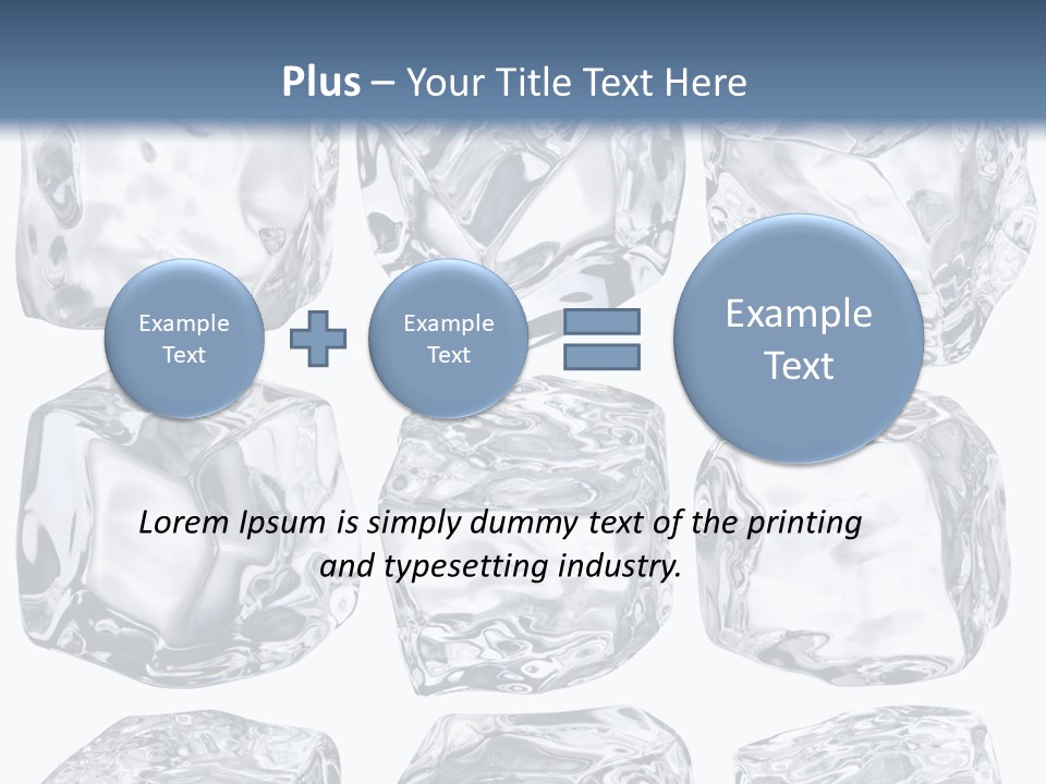 Cold Solid Pieces PowerPoint Template