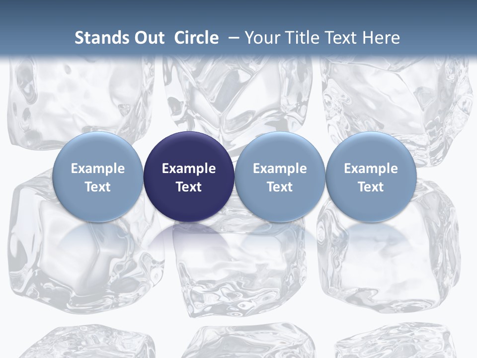 Cold Solid Pieces PowerPoint Template