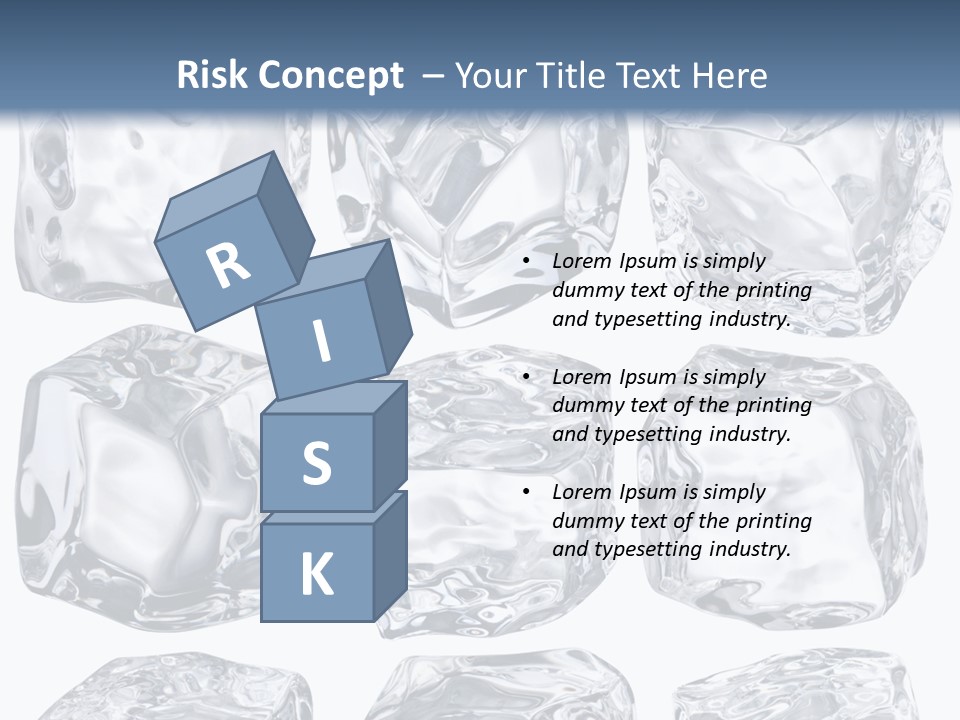 Cold Solid Pieces PowerPoint Template