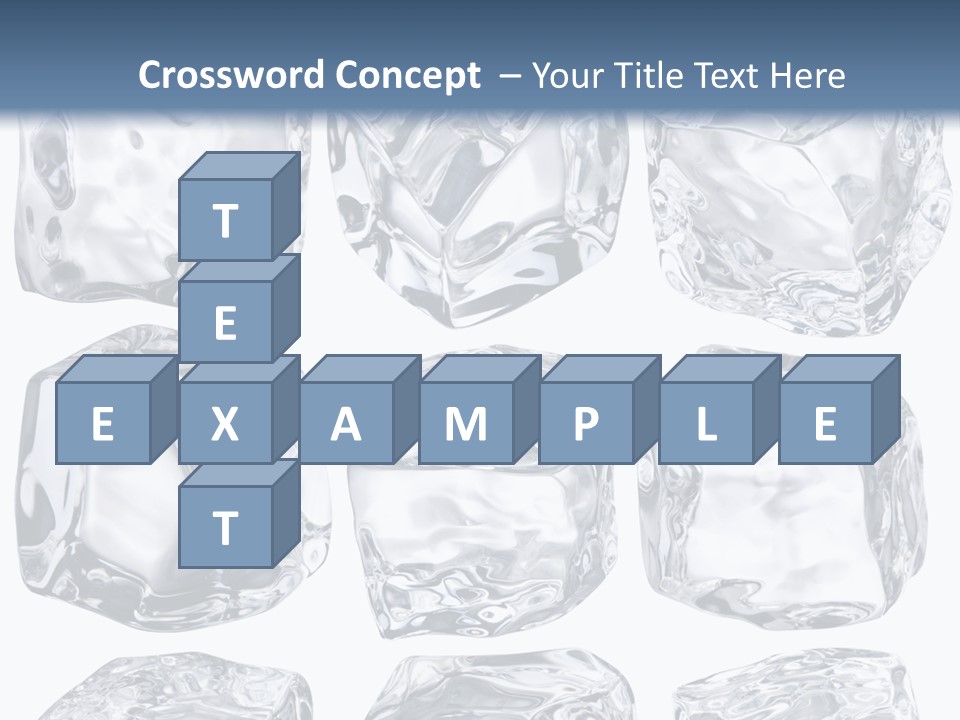 Cold Solid Pieces PowerPoint Template