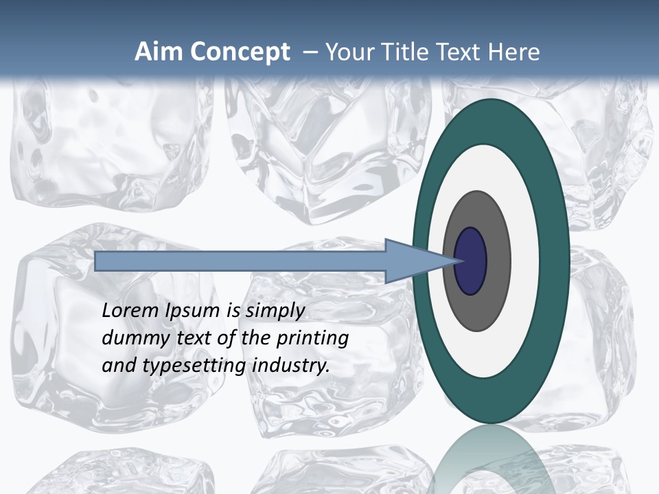 Cold Solid Pieces PowerPoint Template
