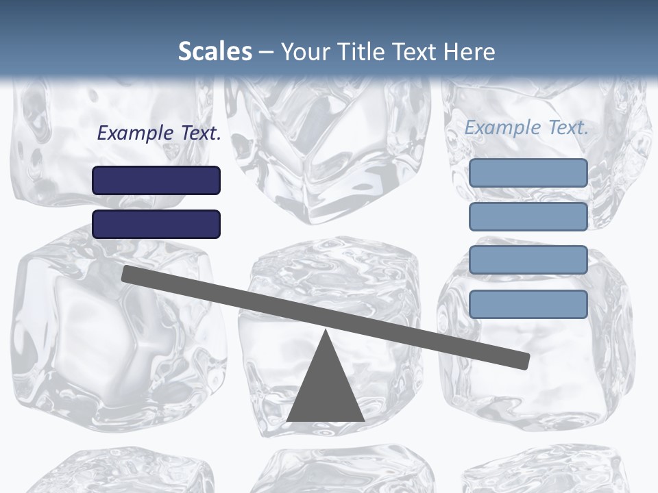 Cold Solid Pieces PowerPoint Template