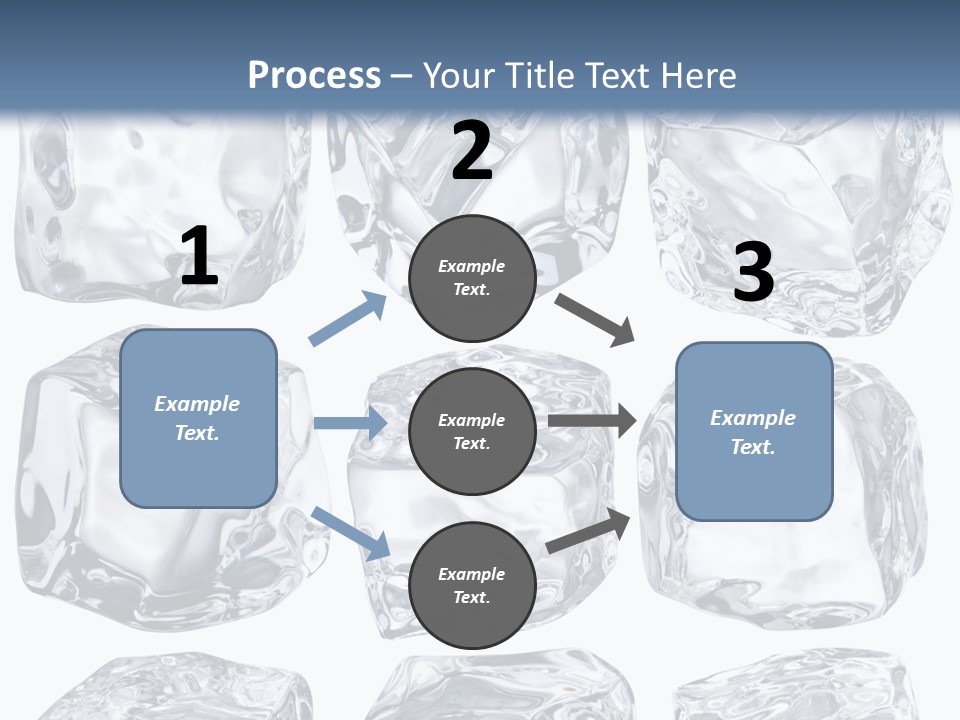 Cold Solid Pieces PowerPoint Template