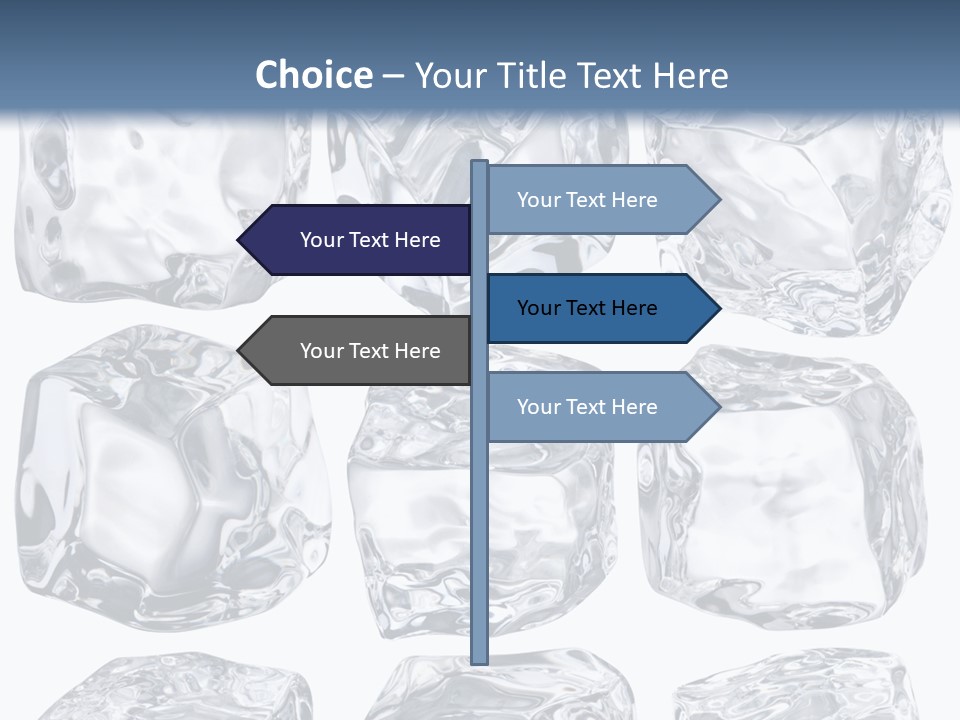 Cold Solid Pieces PowerPoint Template