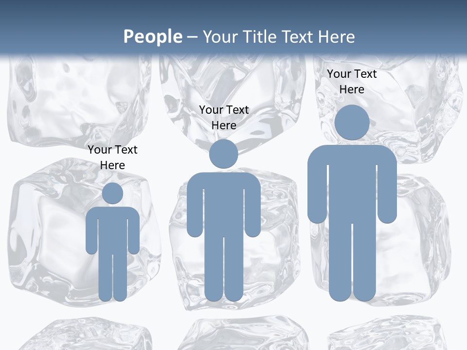 Cold Solid Pieces PowerPoint Template
