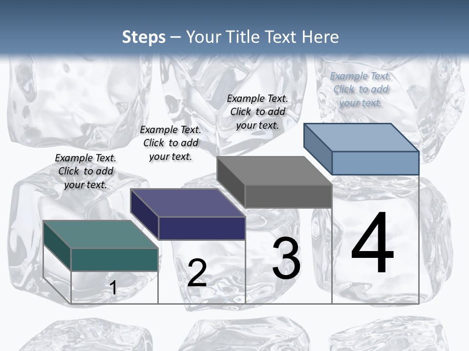 Cold Solid Pieces PowerPoint Template