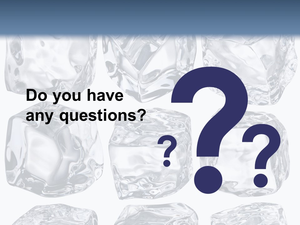 Cold Solid Pieces PowerPoint Template