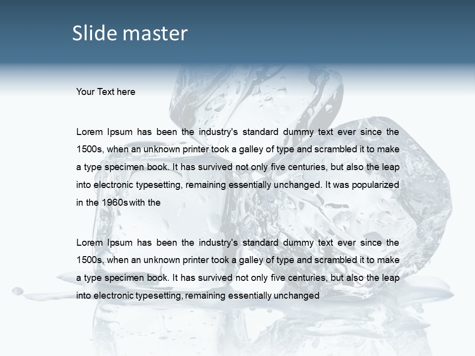 Ice Cool Isolated PowerPoint Template