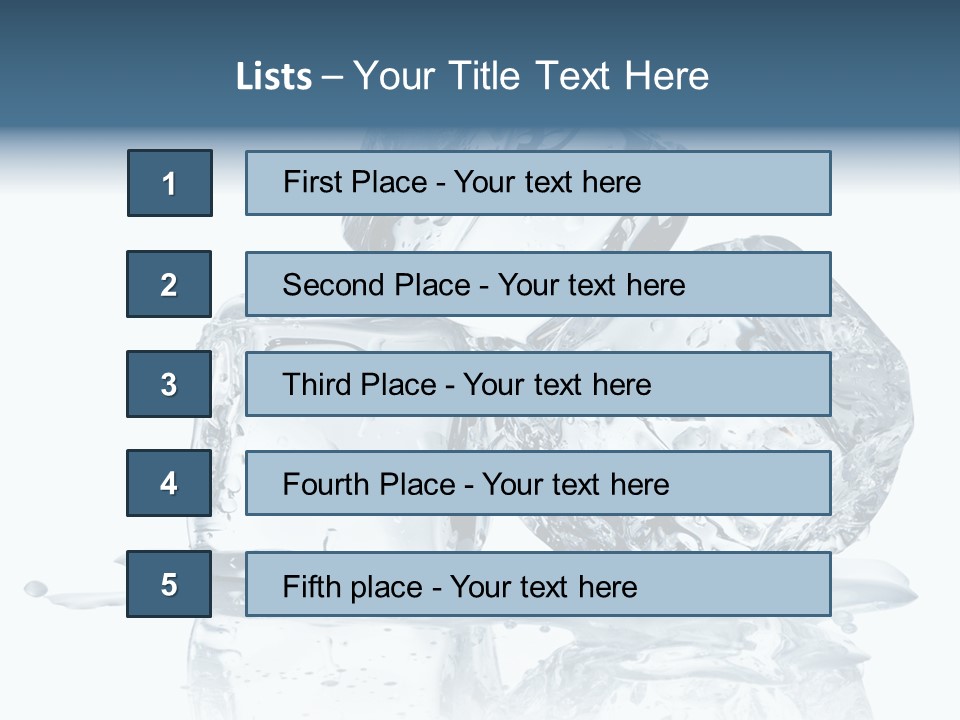 Ice Cool Isolated PowerPoint Template