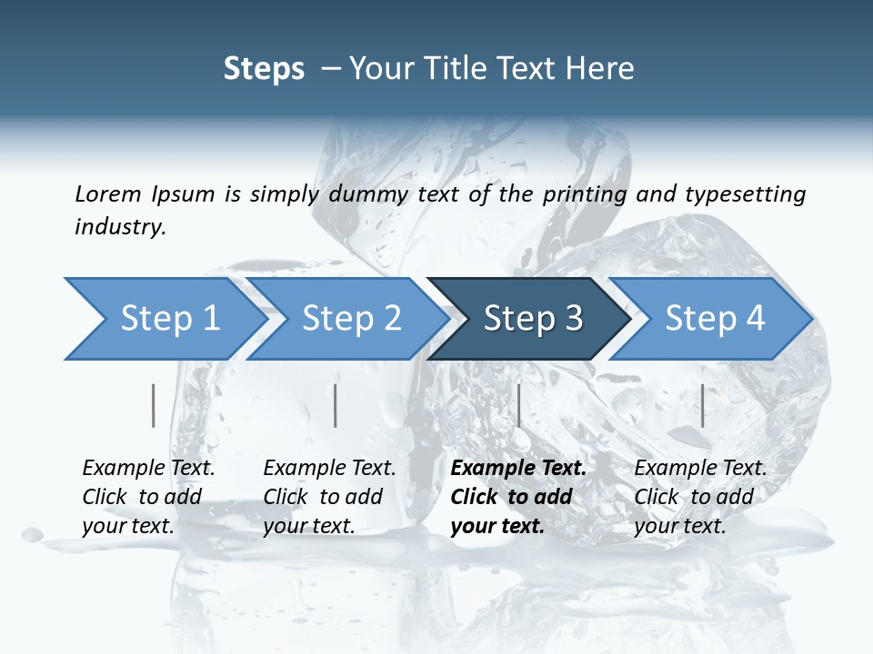 Ice Cool Isolated PowerPoint Template