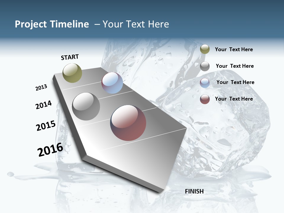 Ice Cool Isolated PowerPoint Template