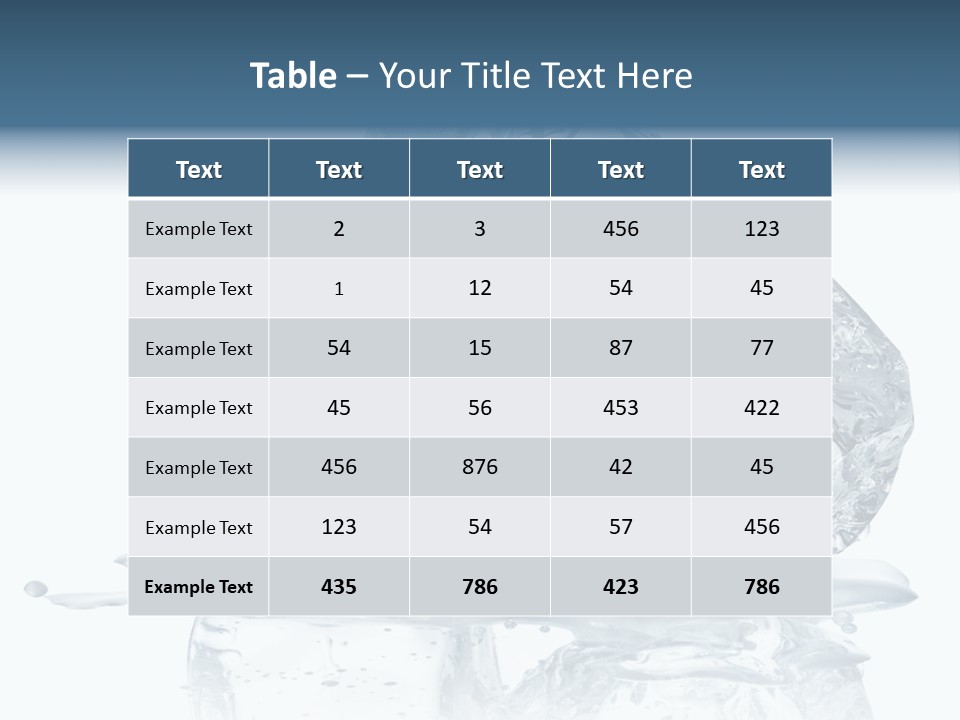 Ice Cool Isolated PowerPoint Template