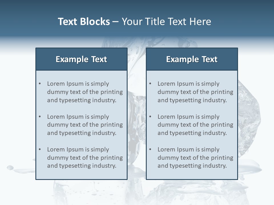 Ice Cool Isolated PowerPoint Template