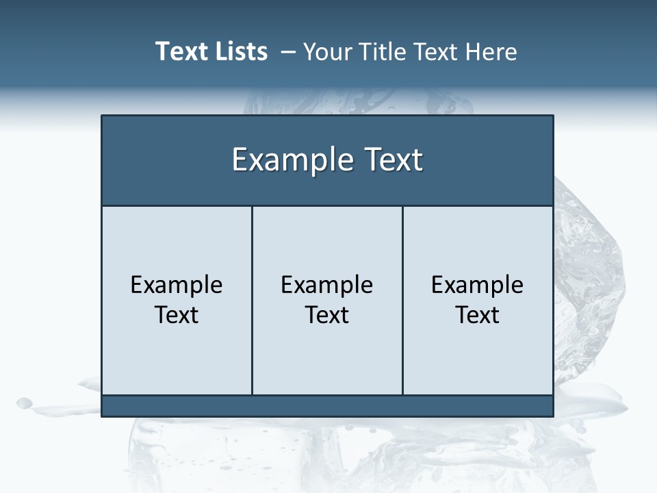 Ice Cool Isolated PowerPoint Template