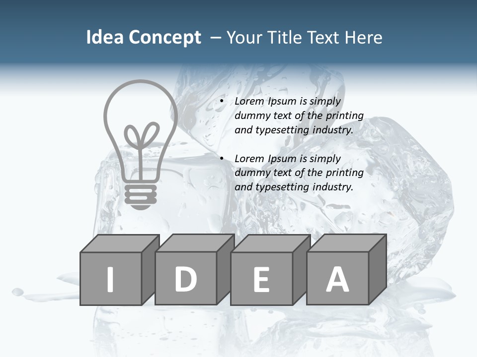 Ice Cool Isolated PowerPoint Template