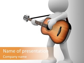 White Men Illustration PowerPoint Template