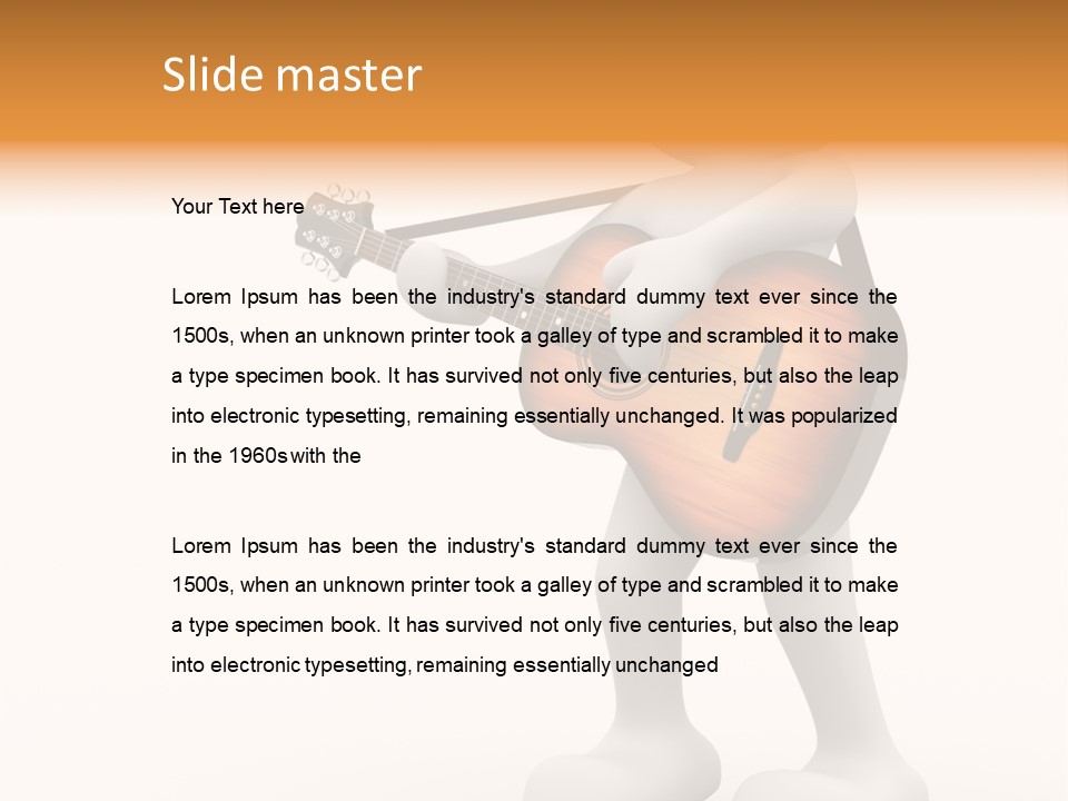 White Men Illustration PowerPoint Template