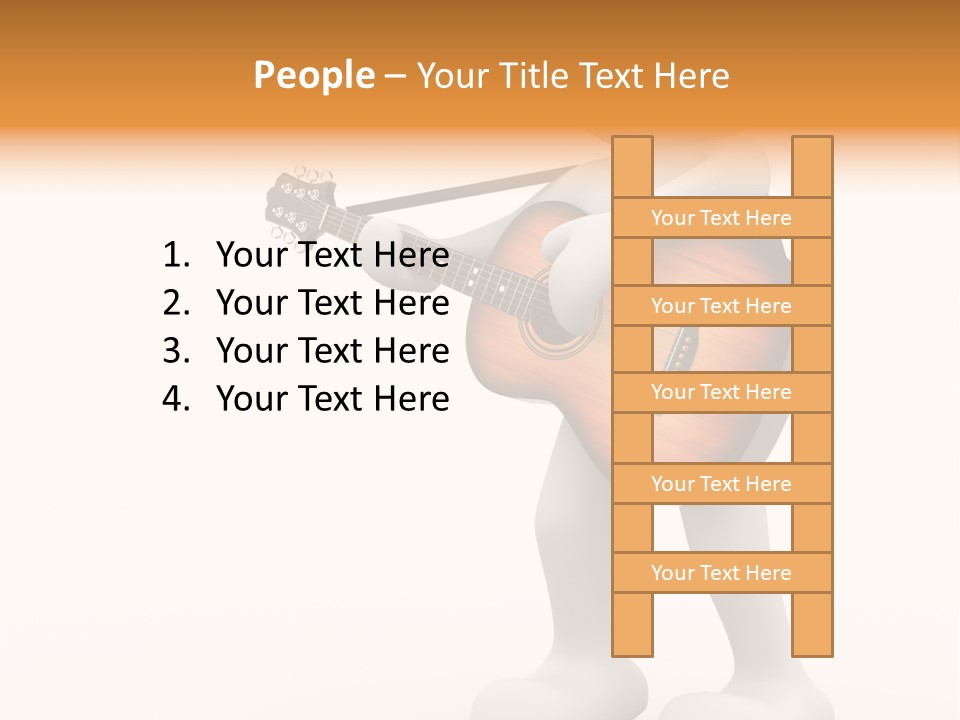 White Men Illustration PowerPoint Template