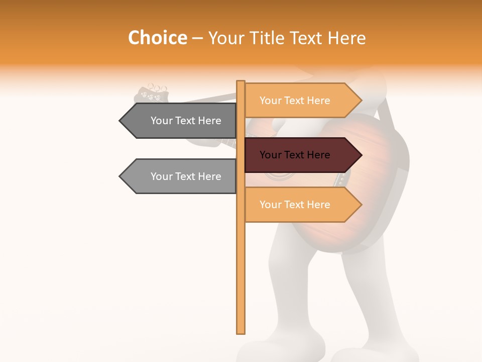 White Men Illustration PowerPoint Template
