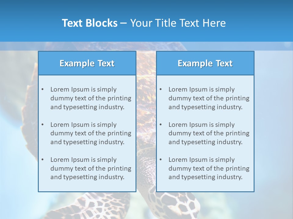 Blue Environment Ecosystem PowerPoint Template