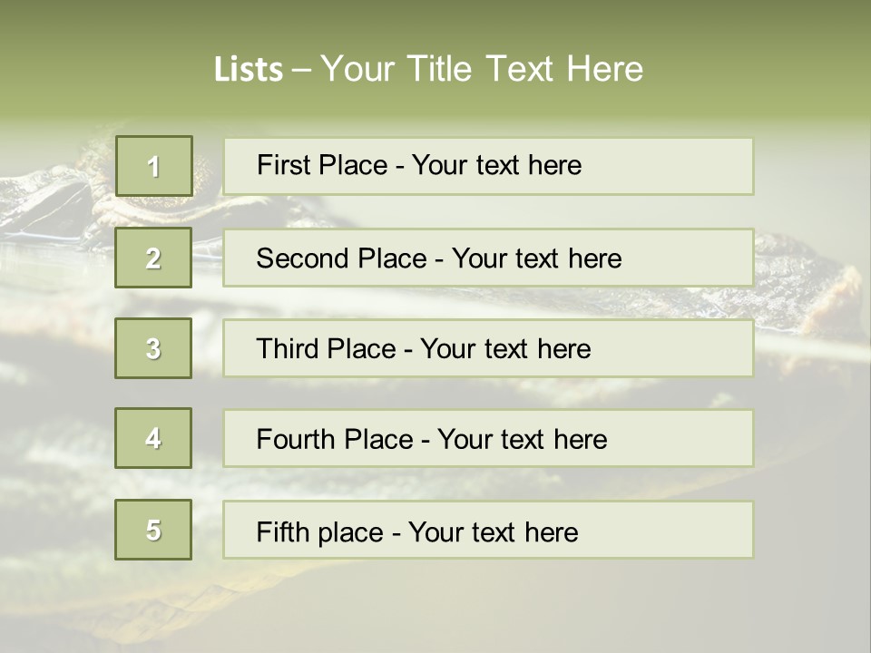 Natural Fear Animal PowerPoint Template