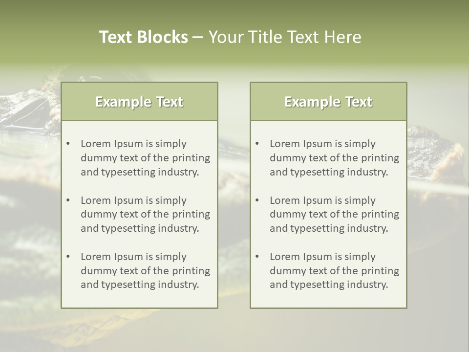 Natural Fear Animal PowerPoint Template