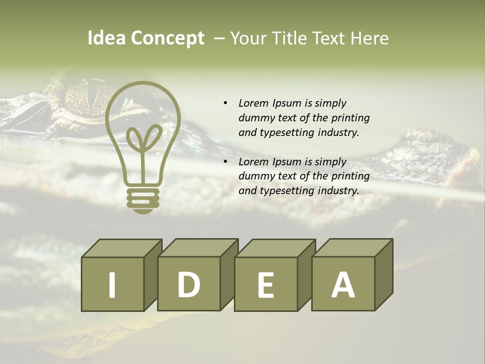 Natural Fear Animal PowerPoint Template