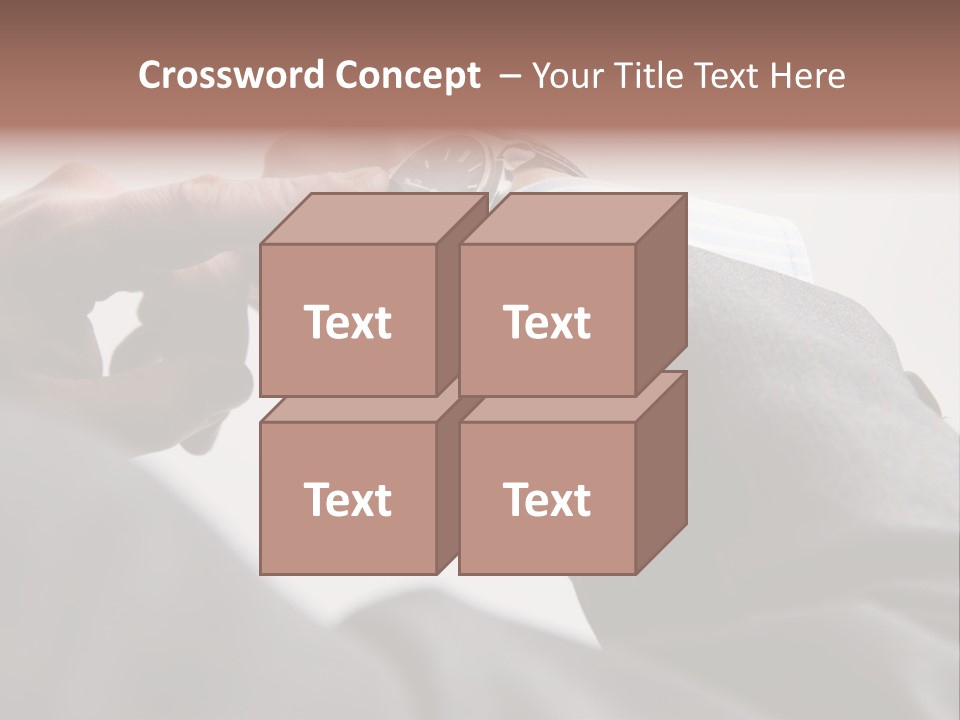 Clock Suit Business PowerPoint Template