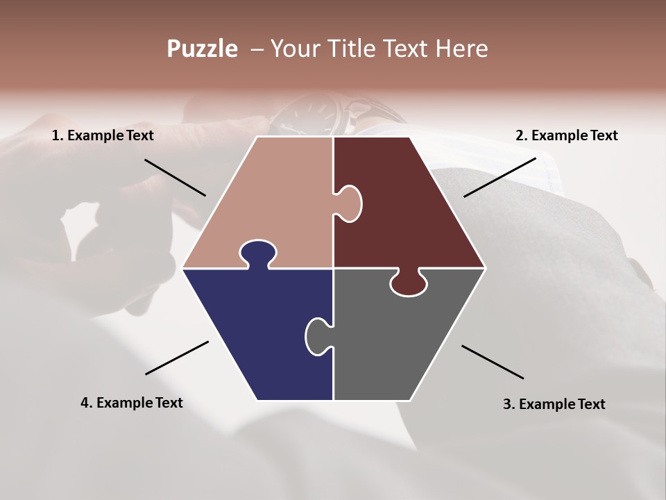 Clock Suit Business PowerPoint Template