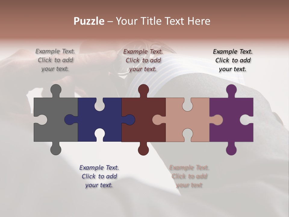 Clock Suit Business PowerPoint Template