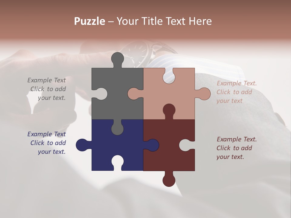 Clock Suit Business PowerPoint Template