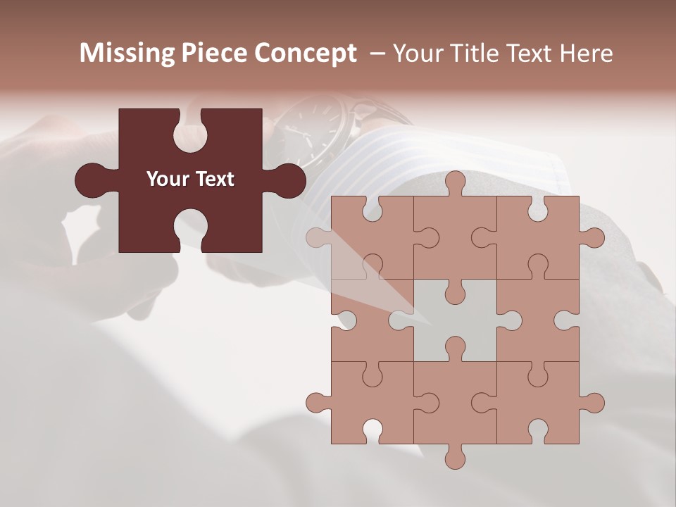 Clock Suit Business PowerPoint Template