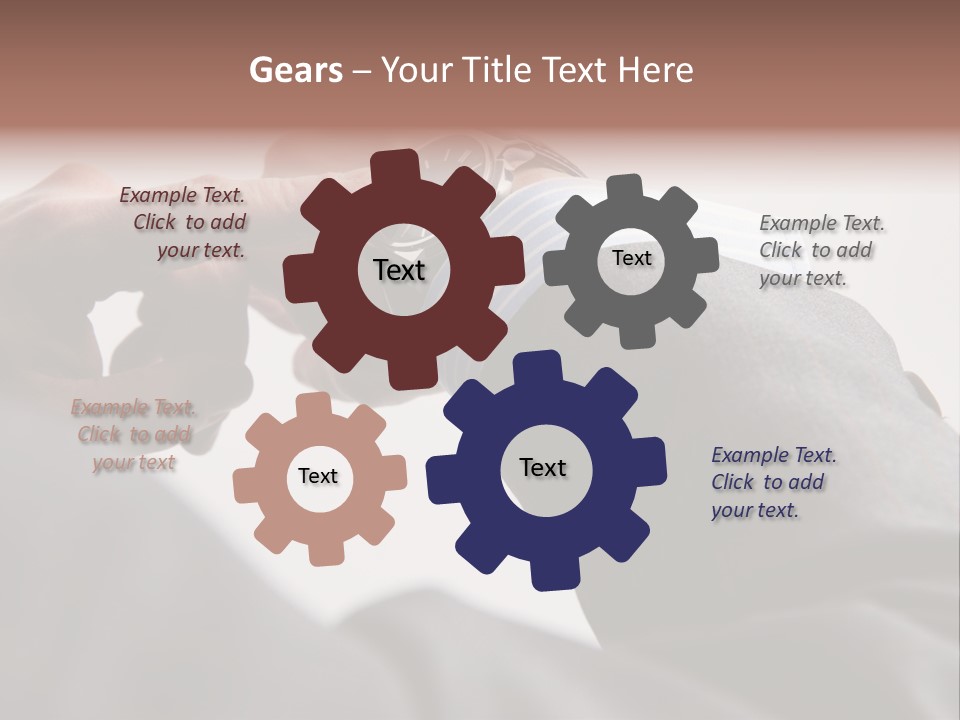 Clock Suit Business PowerPoint Template