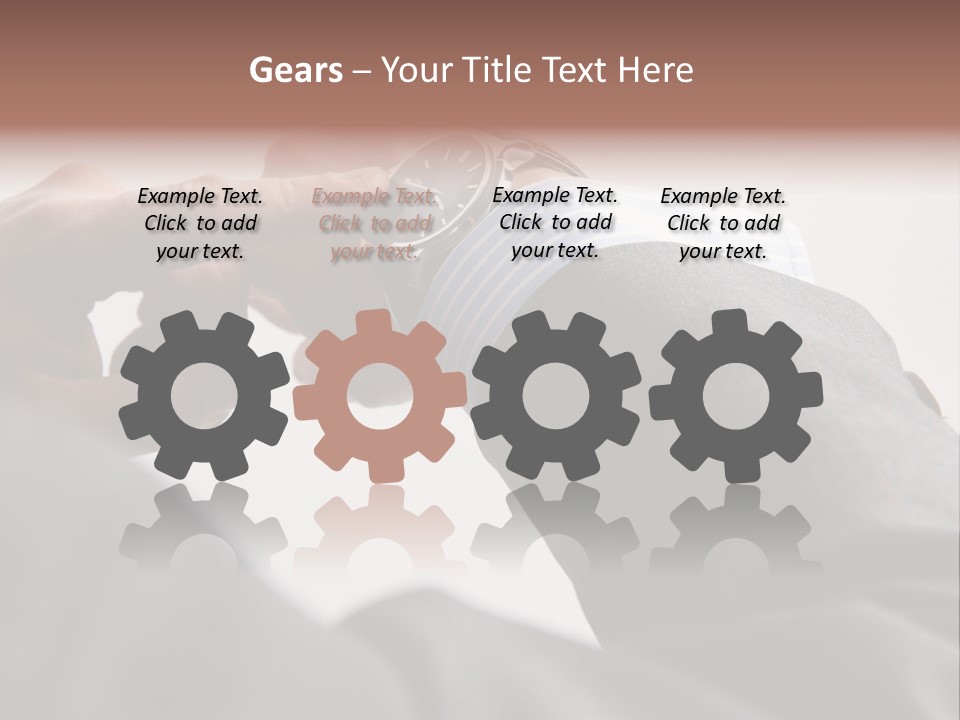 Clock Suit Business PowerPoint Template