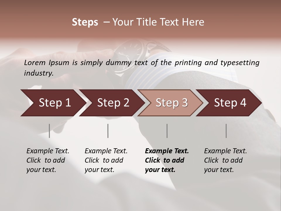Clock Suit Business PowerPoint Template