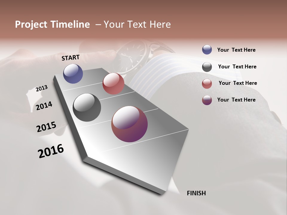 Clock Suit Business PowerPoint Template