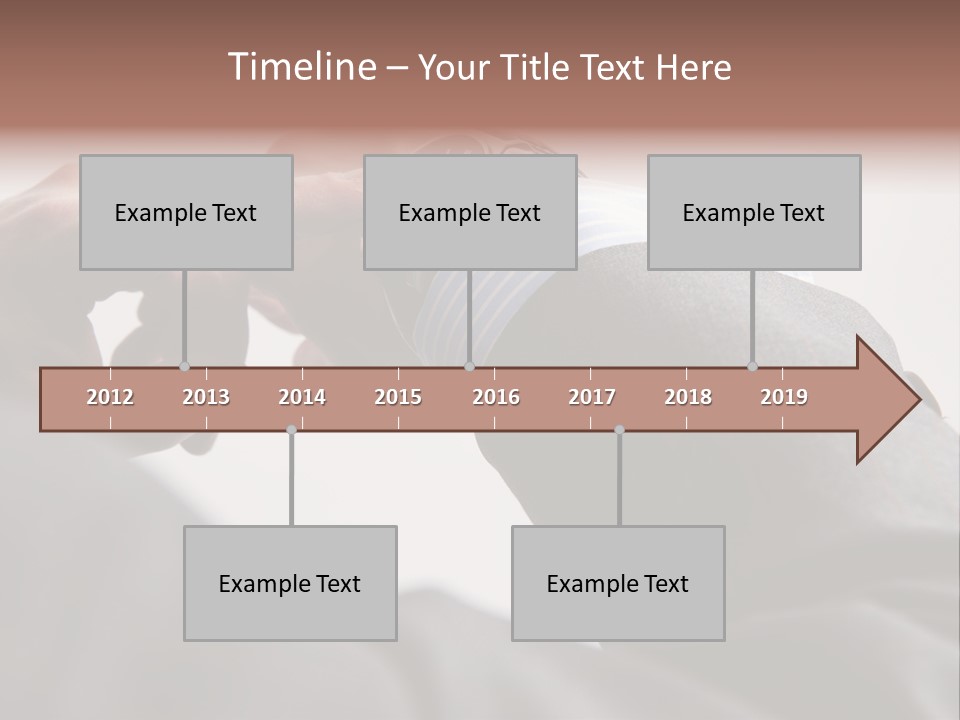 Clock Suit Business PowerPoint Template