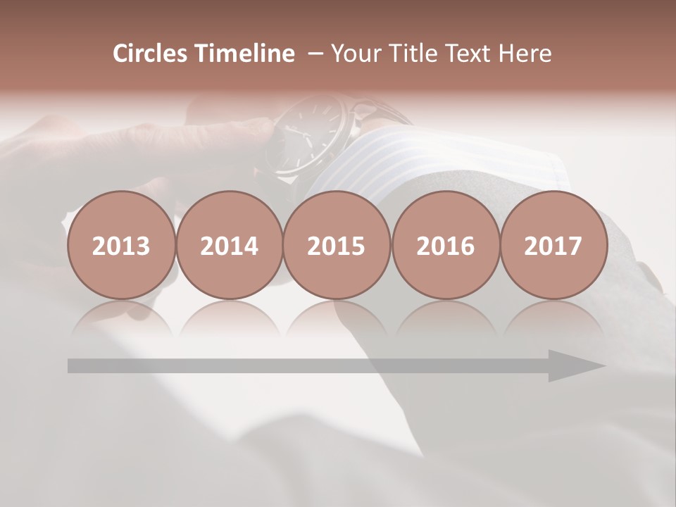 Clock Suit Business PowerPoint Template