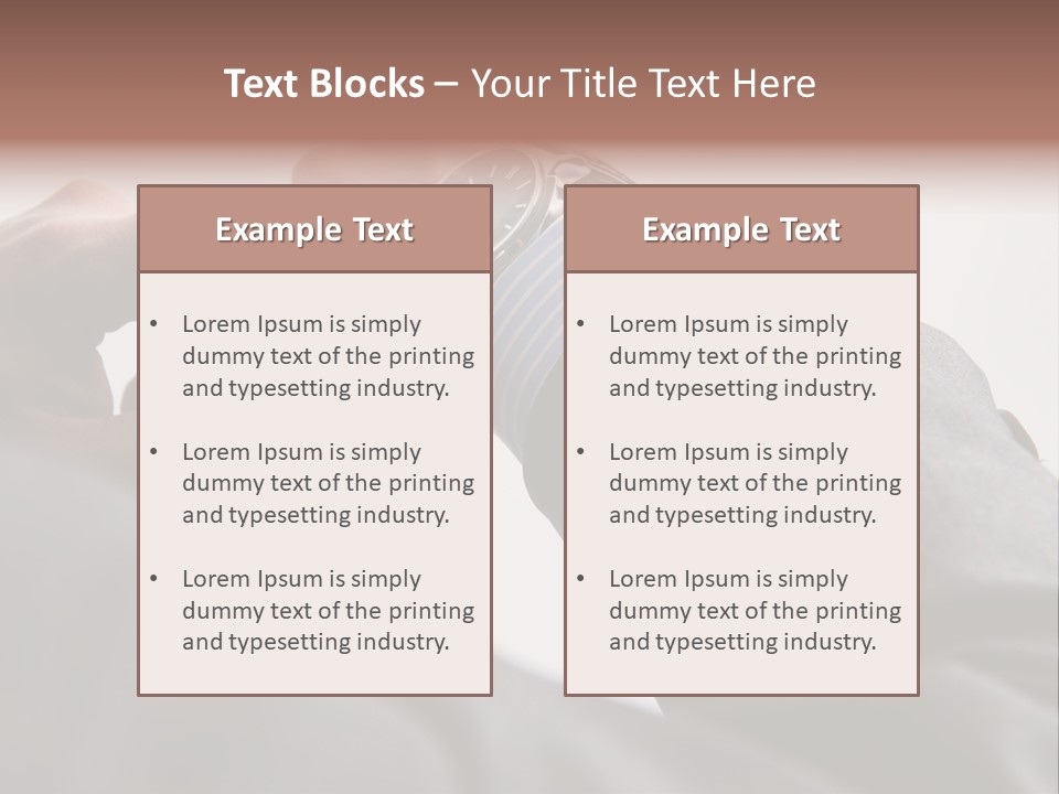 Clock Suit Business PowerPoint Template
