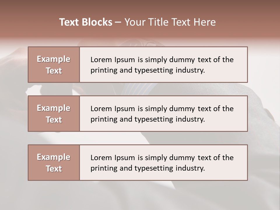 Clock Suit Business PowerPoint Template