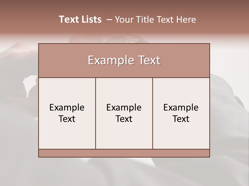 Clock Suit Business PowerPoint Template