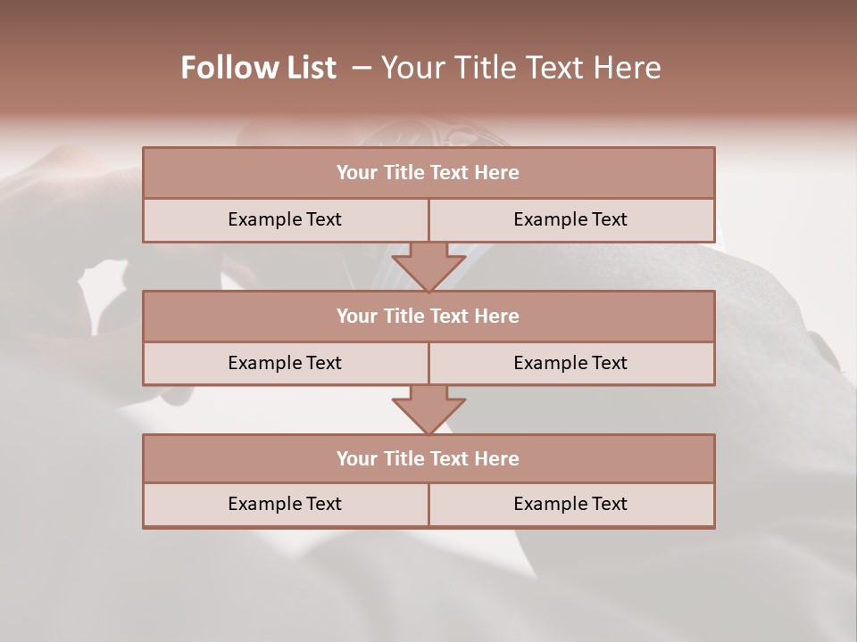 Clock Suit Business PowerPoint Template