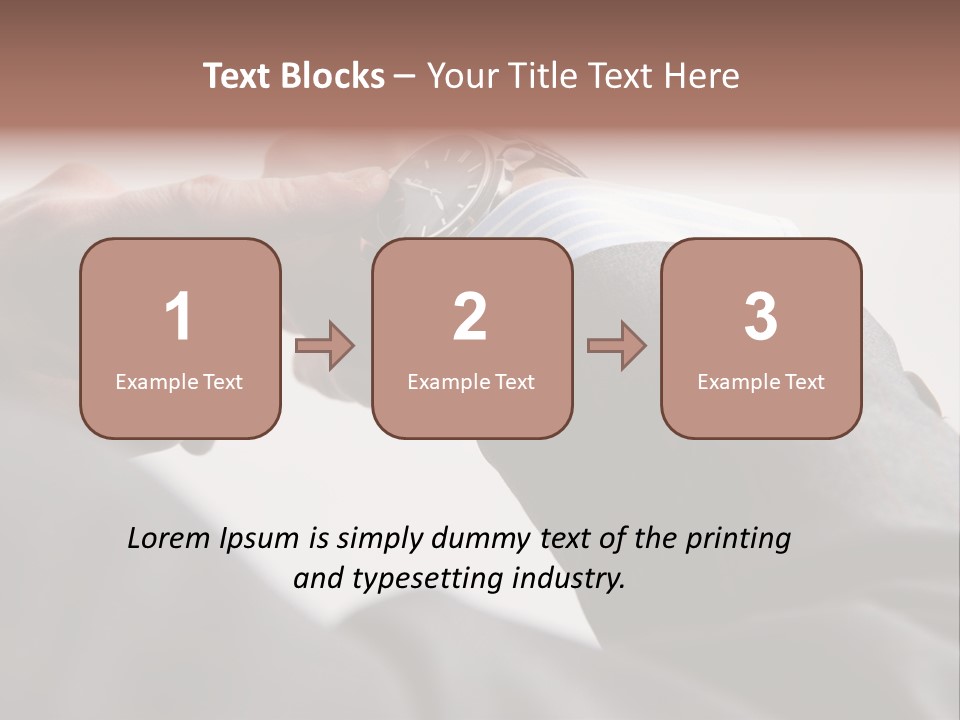 Clock Suit Business PowerPoint Template